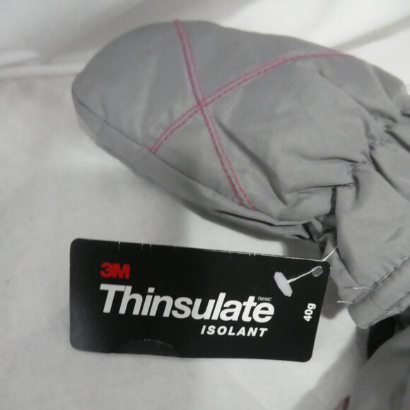JOE FRESH TODDLER | 4-5 youth | 3M Thinsulate 40g Grey Mittens | NWT - Picture 7 of 7